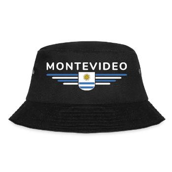 Montevideo Design – Für Fans & Reisende - Bucket Hat - Schwarz - Vorne - Lela (165cm)