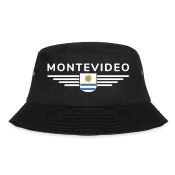 Montevideo Design – Für Fans & Reisende - Bucket Hat - Schwarz - Vorne - Lela (165cm)