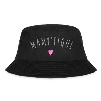 T shirt mamie " mamy'fique " humour mamie cadeau. - Bob - noir - Devant - Lela (165cm)