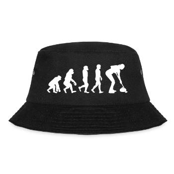 Curling Kehrfächer Winter Eissport Evolution - Bucket Hat - Schwarz - Vorne - Lela (165cm)