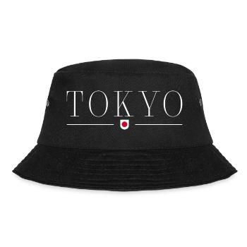 Tokyo Japon Fan Outfit T Shirt Design - Bob - noir - Devant - Lela (165cm)