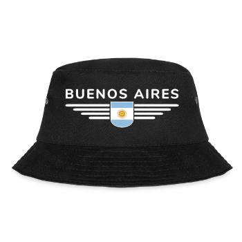 Buenos Aires Shirt for Argentina Fans - Bucket Hat - black - Front - Lela (165cm)