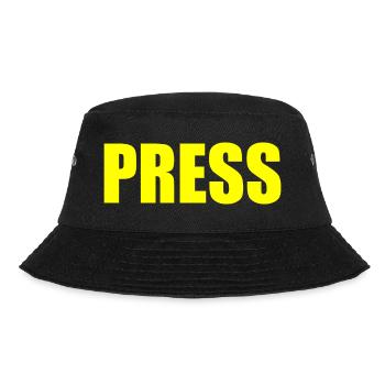 Press - Bucket Hat - Schwarz - Vorne - Lela (165cm)