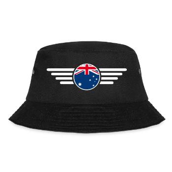 Australia Style Design T-Shirt - Bucket Hat - black - Front - Lela (165cm)