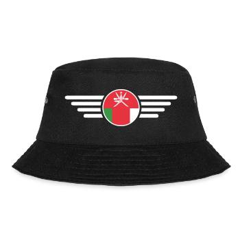 Ich liebe Oman, Eleganz Stil Design T-Shirt - Bucket Hat - Schwarz - Vorne - Lela (165cm)