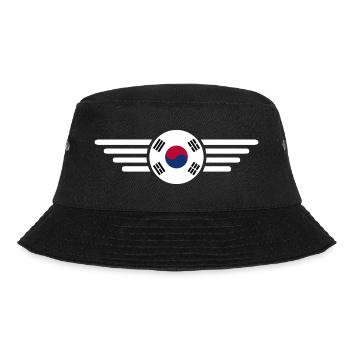I Love South Korea, Elegance Style Design T-Shirt - Bucket Hat - black - Front - Lela (165cm)