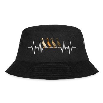 Running Ducks Heartbeat Running Ducks - Bucket Hat - black - Front - Lela (165cm)