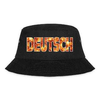 Deutsch - Bucket Hat - Schwarz - Vorne - Lela (165cm)