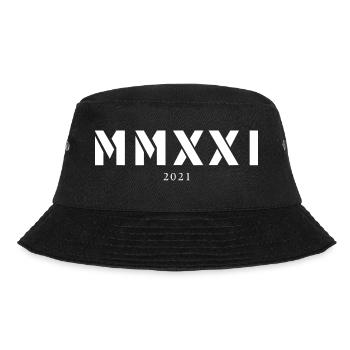 Roman numeral year of birth Made in 2021 - Bucket Hat - black - Front - Lela (165cm)
