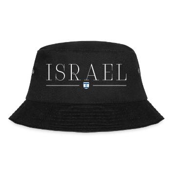 I Love Israel Elegance Design T-Shirt Outfit - Bucket Hat - black - Front - Lela (165cm)