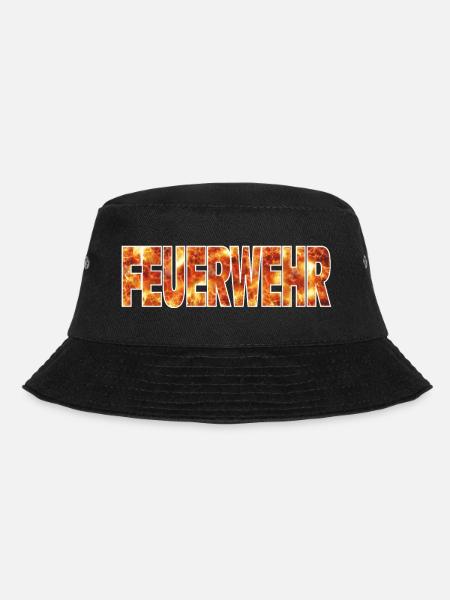 Feuerwehr - Bucket Hat - Schwarz