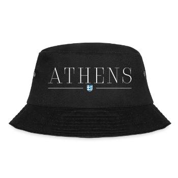 Ich liebe Athen - Bucket Hat - Schwarz - Vorne - Lela (165cm)