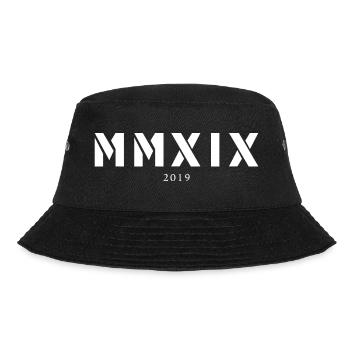 Roman numeral year of birth Made in 2019 - Bucket Hat - black - Front - Lela (165cm)