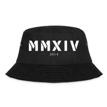 Römische Zahl Geburtsjahr Made in 2014 - Bucket Hat - Schwarz - Vorne - Lela (165cm)