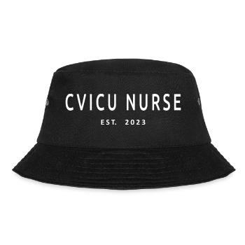 CVICU Krankenschwester Est. 2023 Abschluss Krankenpflegeschüler - Bucket Hat - Schwarz - Vorne - Lela (165cm)