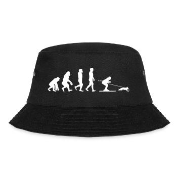 Hund Skijöring Skifahren Wintersport Evolution - Bucket Hat - Schwarz - Vorne - Lela (165cm)