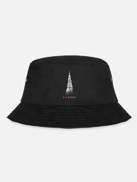 Dubaï Burj Khalifa Vintage Heart J’aime Emirat UAE - Bob - noir