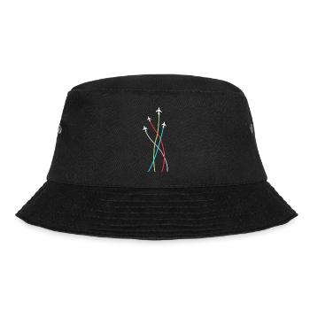Pilot Fliegen Jet Flugzeuge Flugzeuge Geschen - Bucket Hat - Schwarz - Vorne - Lela (165cm)