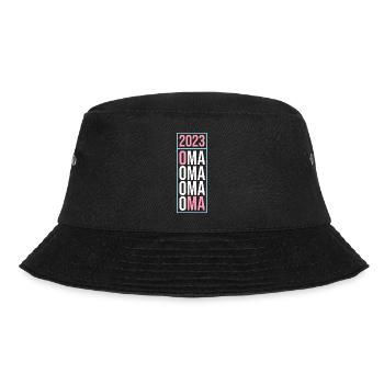 Großmutter 2023 Schwanger Werdende Oma - Bucket Hat - Schwarz - Vorne - Lela (165cm)