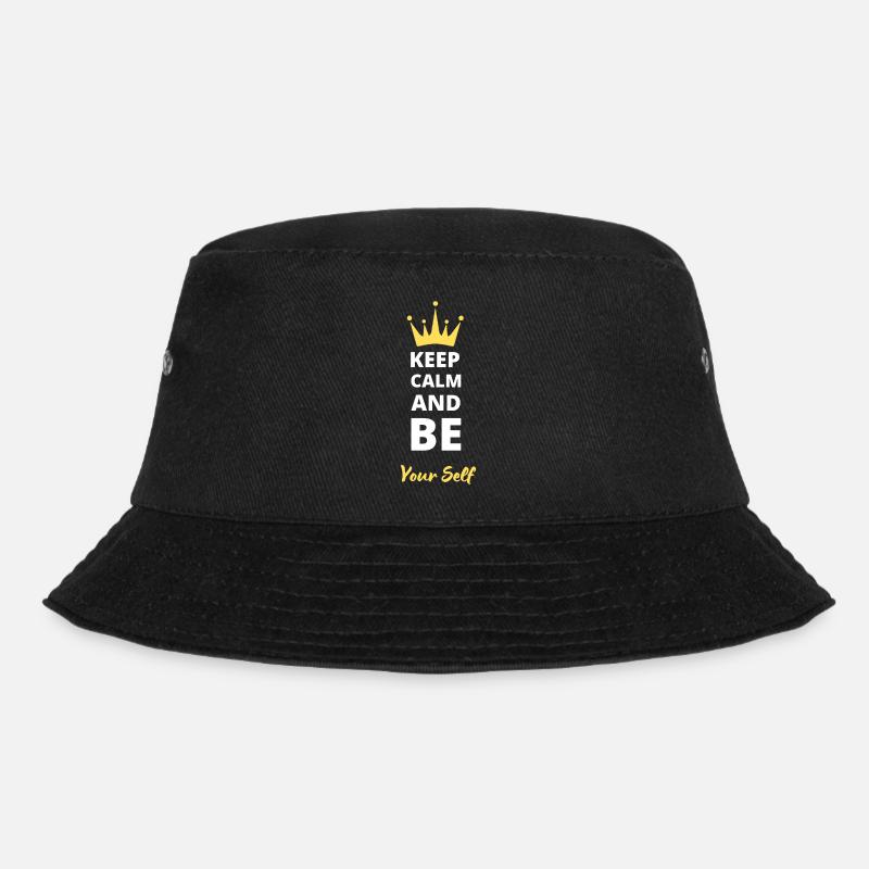 Bewahre Ruhe und dein Selbst - Bucket Hat - Schwarz
