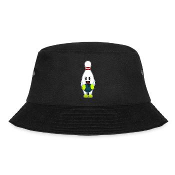 Bowling Bowlingkugel Pin - Bucket Hat - Schwarz - Vorne - Lela (165cm)