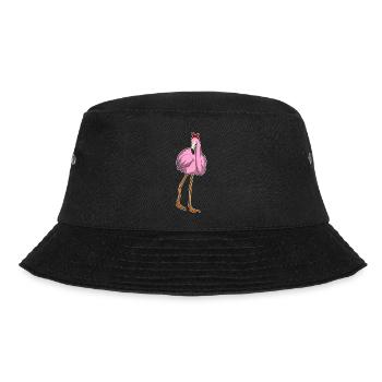 Flamingo-Halstuch - Bucket Hat - Schwarz - Vorne - Lela (165cm)