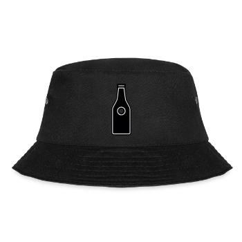 simple pictogram of a bottle - Bucket Hat - black - Front - Lela (165cm)