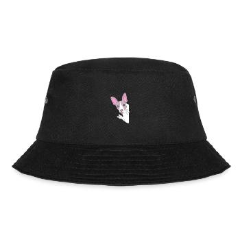 Rat Terrier - Bucket Hat - Schwarz - Vorne - Lela (165cm)