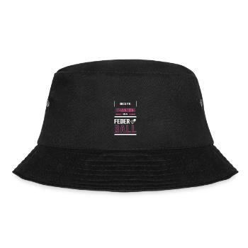 Beste Federball Trainerin Federballtrainerin - Bucket Hat - Schwarz - Vorne - Lela (165cm)