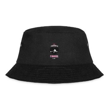 Federball Spielerin Beste Federballerin Geburtstag - Bucket Hat - Schwarz - Vorne - Lela (165cm)