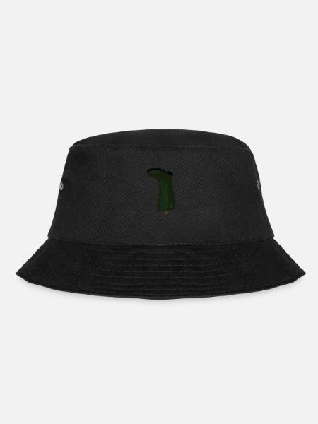 Gummistiefel am Zaunpfahl ist stiller Protest - Bucket Hat - Schwarz