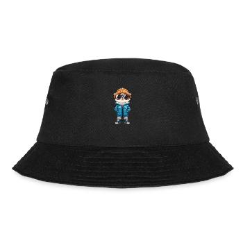 Erdmännchen Winter - Bucket Hat - Schwarz - Vorne - Lela (165cm)