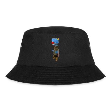 Sklaven Dino - Bucket Hat - Schwarz - Vorne - Lela (165cm)