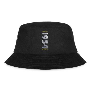 70th Birthday Original August 1954 Born 1954 - Bucket Hat - black - Front - Lela (165cm)