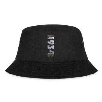 90th Birthday Original August 1934 Born 1934 - Bucket Hat - black - Front - Lela (165cm)