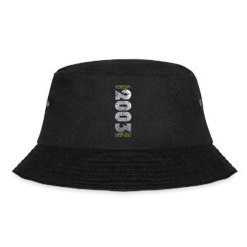 21. Geburtstag Original August 2003 Jahrgang 2003 - Bucket Hat - Schwarz - Vorne - Lela (165cm)