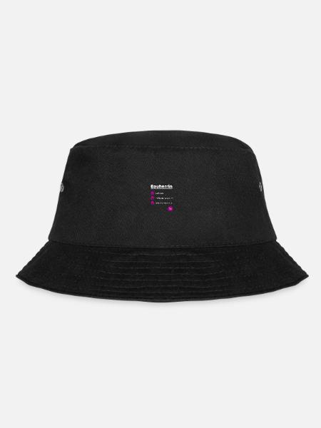 Bauherrin Baustelle Hausbau Richtfest Idee - Bucket Hat - Schwarz