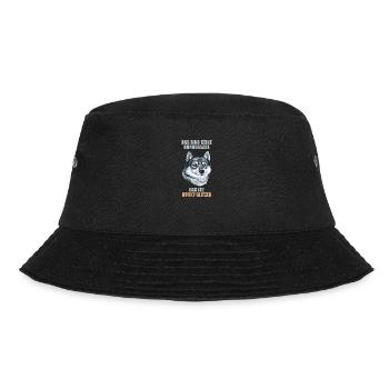 Husky Glitzer Hundehalter Hundehaare - Bucket Hat - Schwarz - Vorne - Lela (165cm)