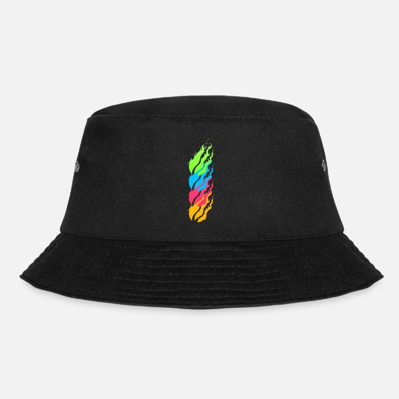 Fire neon - Bucket Hat - black