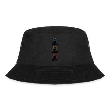 Cuddly Toy Bear Cute Cartoon Funny Baby - Bucket Hat - black - Front - Lela (165cm)