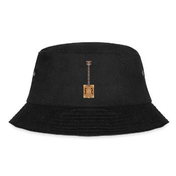 Zigarrenkiste Gitarre - Bucket Hat - Schwarz - Vorne - Lela (165cm)