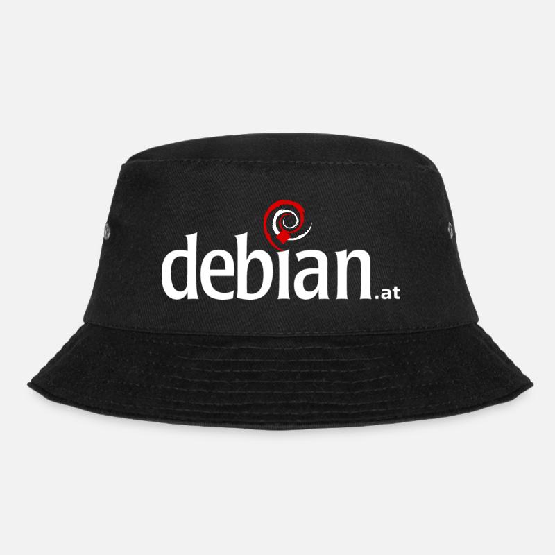 Austrian Debian Swirl - Bucket Hat - Schwarz
