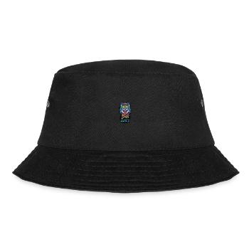 Bali 2025 Party Wolf - Bucket Hat - Schwarz - Vorne - Lela (165cm)