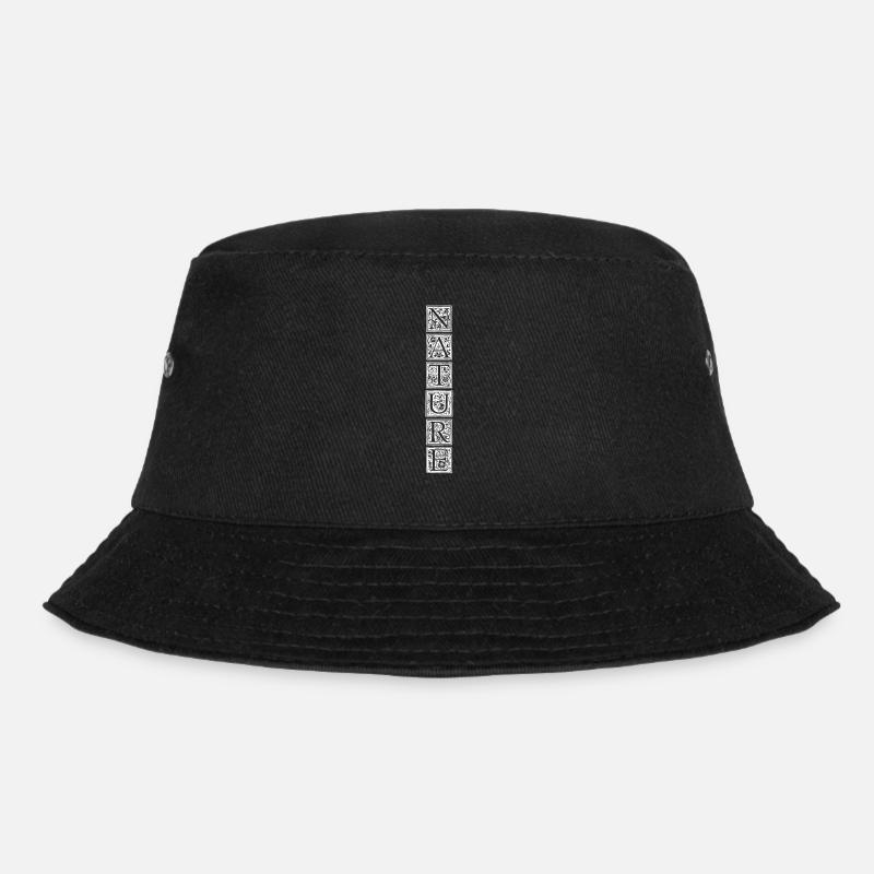 Nature | | icon Flowers | Pattern - Bucket Hat - black
