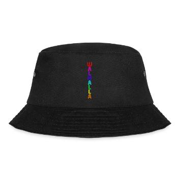 Wallhalla -neon- - Bucket Hat - black - Front - Lela (165cm)