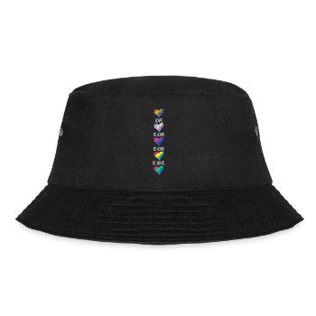 Love Is Love Transgender Diversity Rainbow Gay Lov - Bucket Hat - Schwarz - Vorne - Lela (165cm)