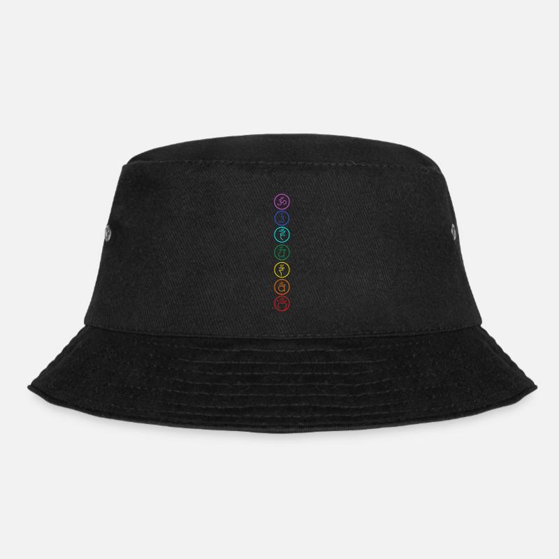 Chakra Om mantra - Bucket Hat - Schwarz