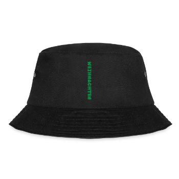 Frohe Weihnachten: Festliche Buchstabenkunst - Bucket Hat - Schwarz - Vorne - Lela (165cm)