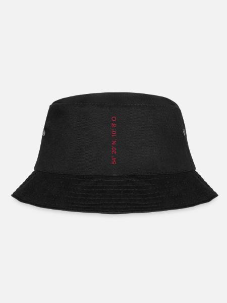 Koordinaten für Kiel - Bucket Hat - Schwarz