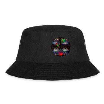 Musiknote - "ONE" - Bucket Hat - Schwarz - Vorne - Lela (165cm)